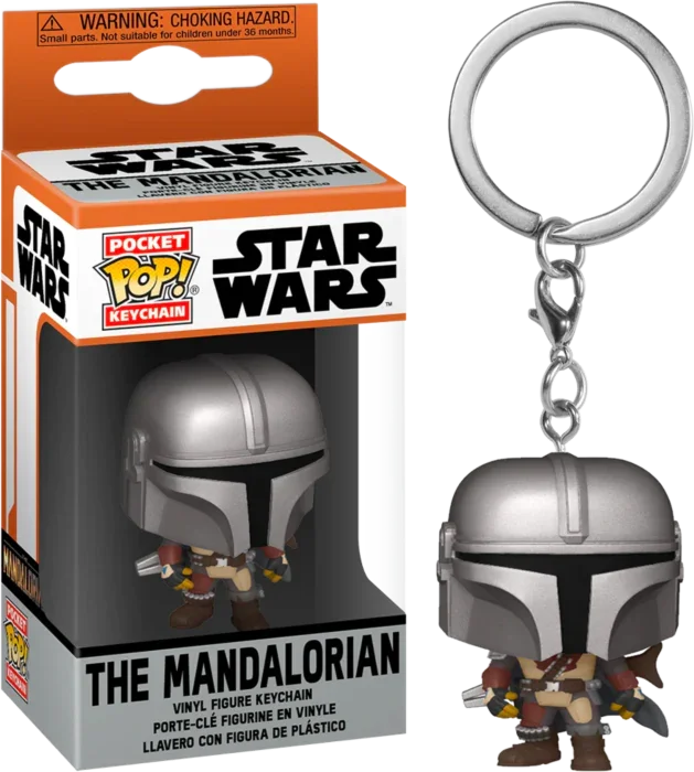 FUN53045 Star Wars: The Mandalorian - Mandalorian Pocket Pop! Keychain - Funko - Titan Pop Culture