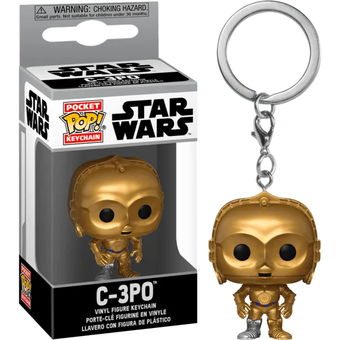 FUN53056 Star Wars - C-3PO Pocket Pop! Keychain - Funko - Titan Pop Culture