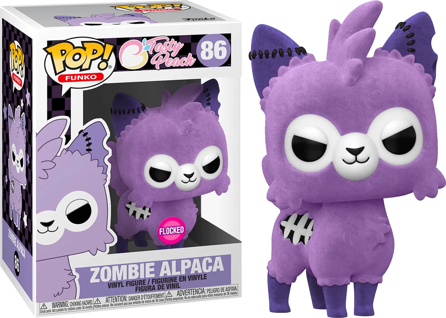 FUN53692 Tasty Peach - Lavender Zombie Alpaca Flocked US Exclusive Pop! Vinyl [RS] - Funko - Titan Pop Culture