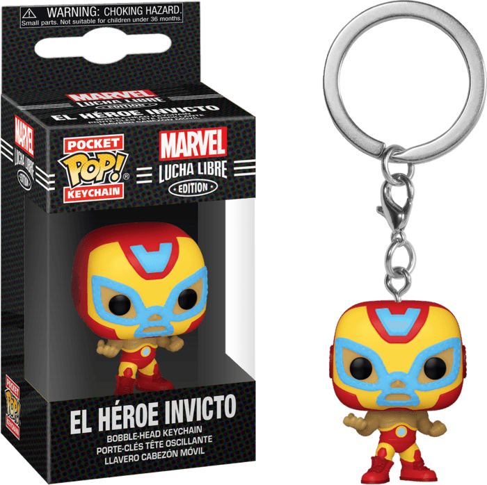 FUN53893 Marvel Lucha Libre - El Heroe Invicto Pocket Pop! Keychain - Funko - Titan Pop Culture