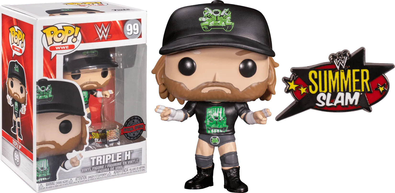 FUN54283 WWE - Triple H Degeneration X US Exclusive Pop! Vinyl with Pin [RS] - Funko - Titan Pop Culture