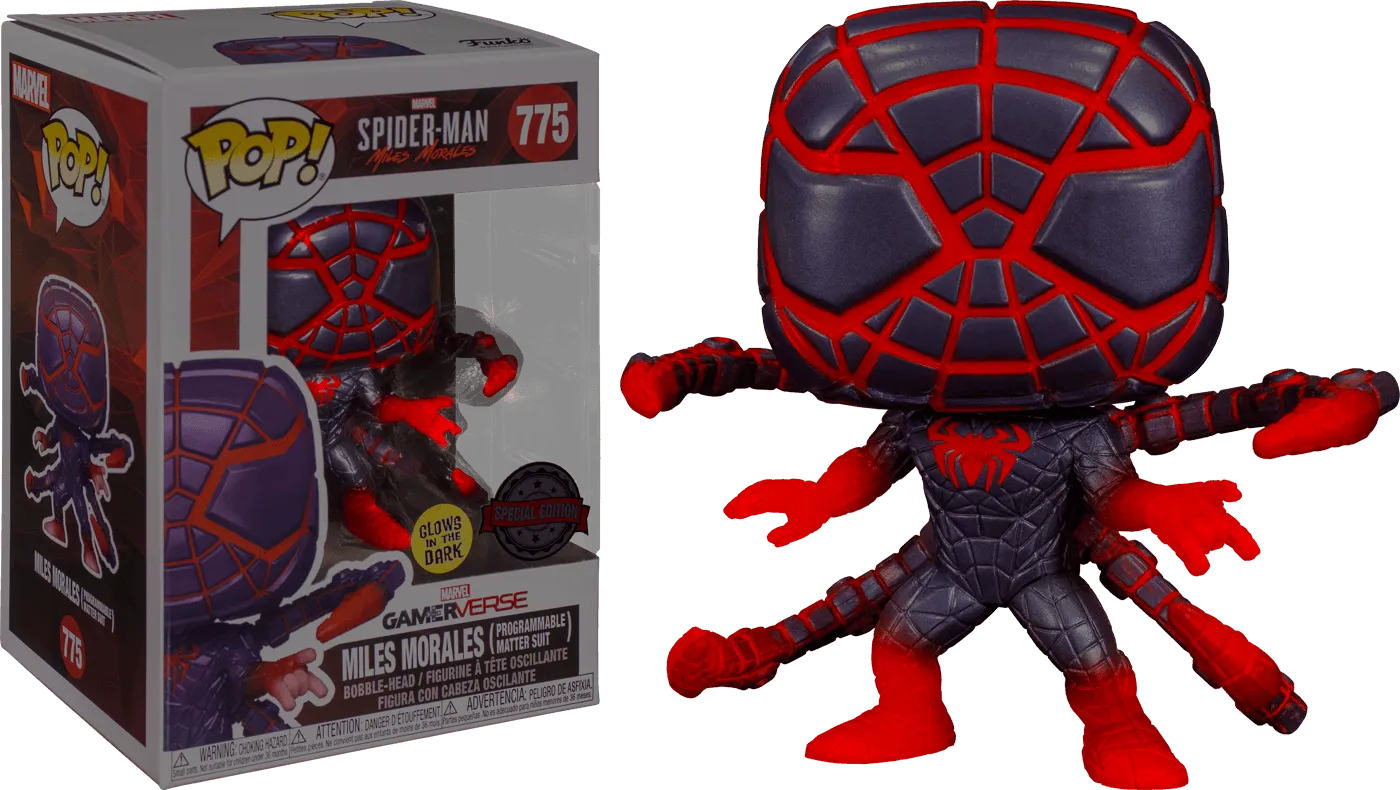 FUN54436 Marvel's Spider-Man: Miles Morales - Programmable Matter Suit Glow US Exclusive Pop! Vinyl [RS] - Funko - Titan Pop Culture