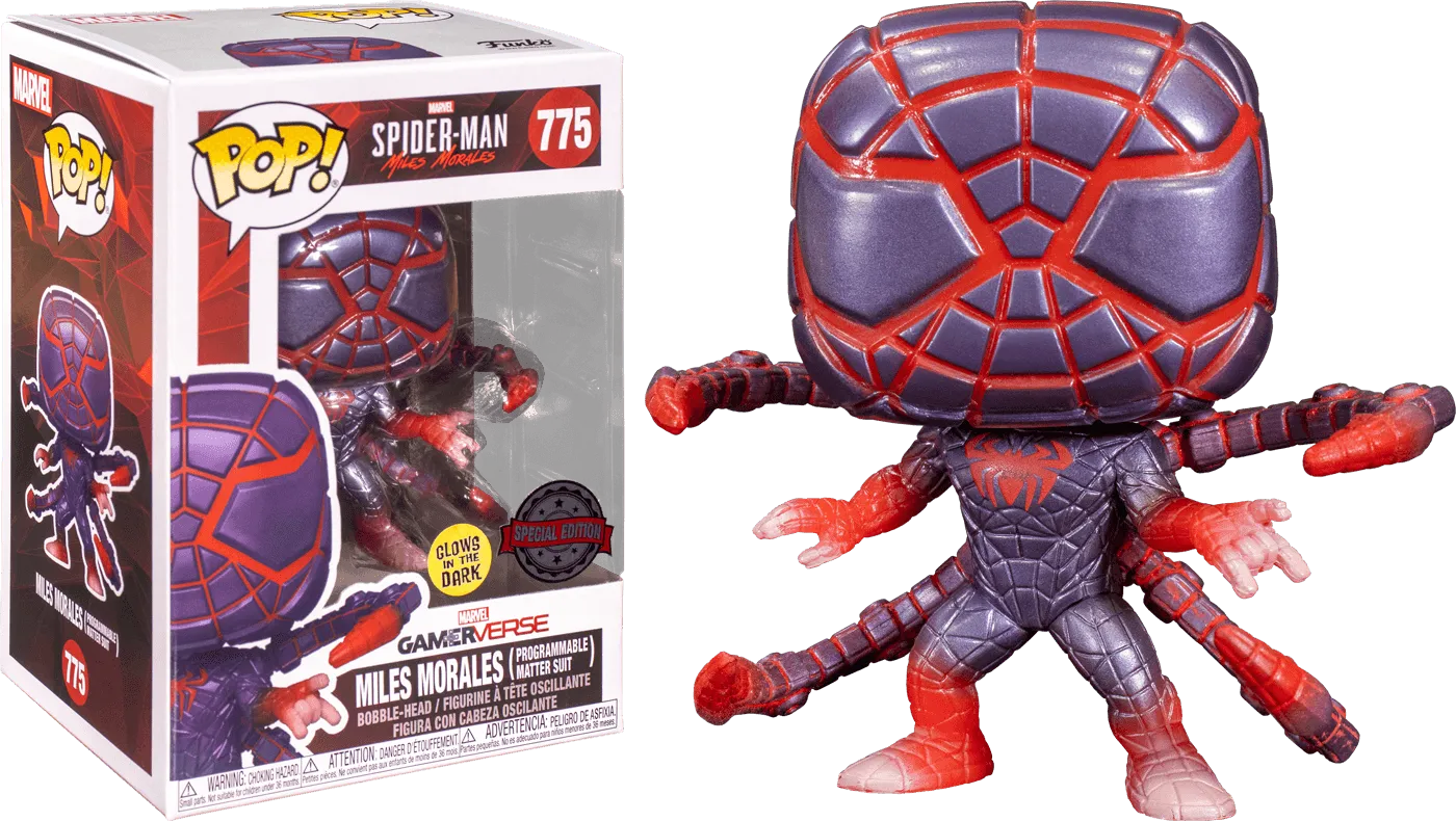 FUN54436 Marvel's Spider-Man: Miles Morales - Programmable Matter Suit Glow US Exclusive Pop! Vinyl [RS] - Funko - Titan Pop Culture