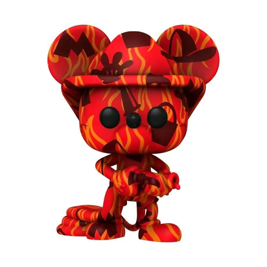 FUN55076 Mickey Mouse - Firefighter (Artist) US Exclusive Pop! Vinyl [RS] - Funko - Titan Pop Culture
