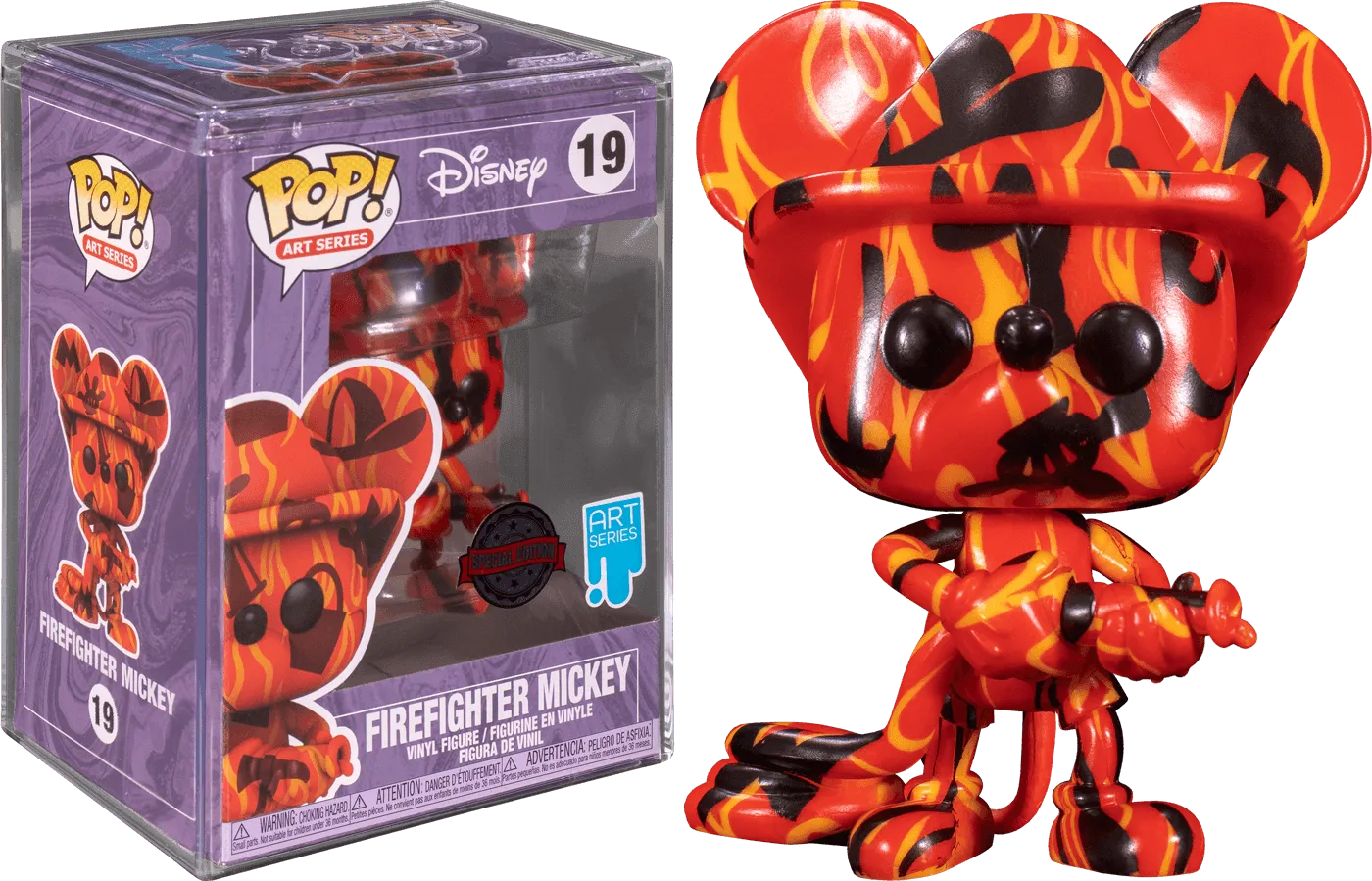 FUN55076 Mickey Mouse - Firefighter (Artist) US Exclusive Pop! Vinyl [RS] - Funko - Titan Pop Culture