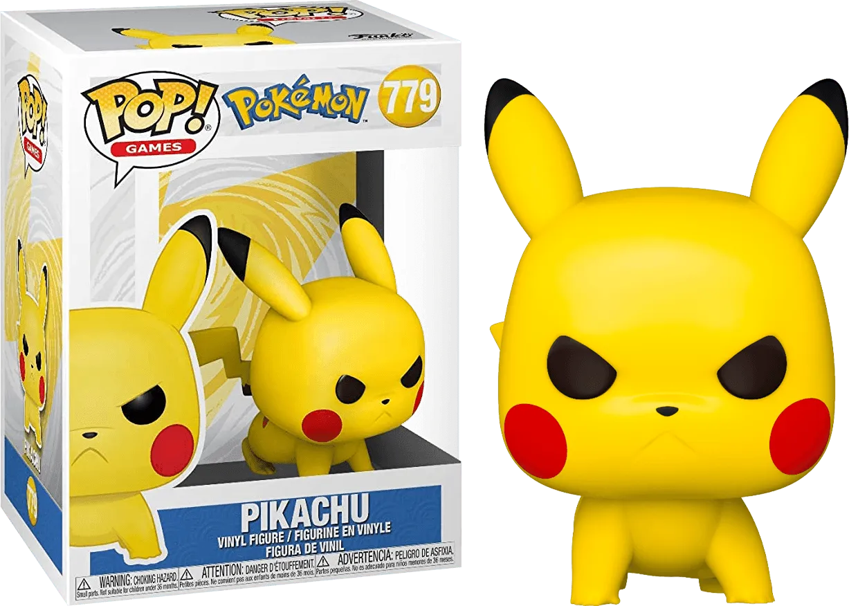 FUN55228 Pokemon - Pikachu (Angry Crouching) Pop! Vinyl [RS] - Funko - Titan Pop Culture
