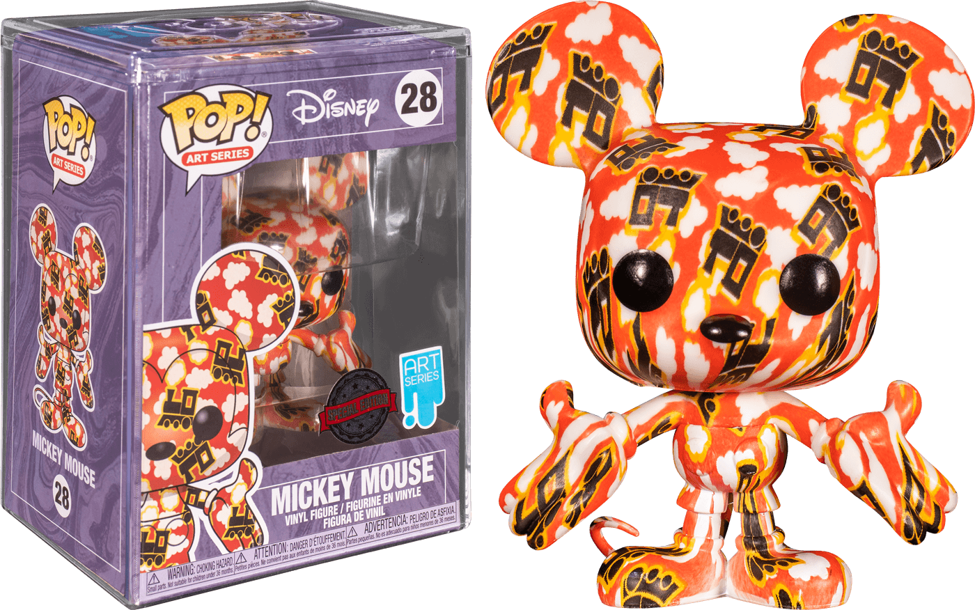 FUN55469 Mickey Mouse - Mickey Mouse (artist series) US Exclusive Pop! Vinyl [RS] with Protector - Funko - Titan Pop Culture