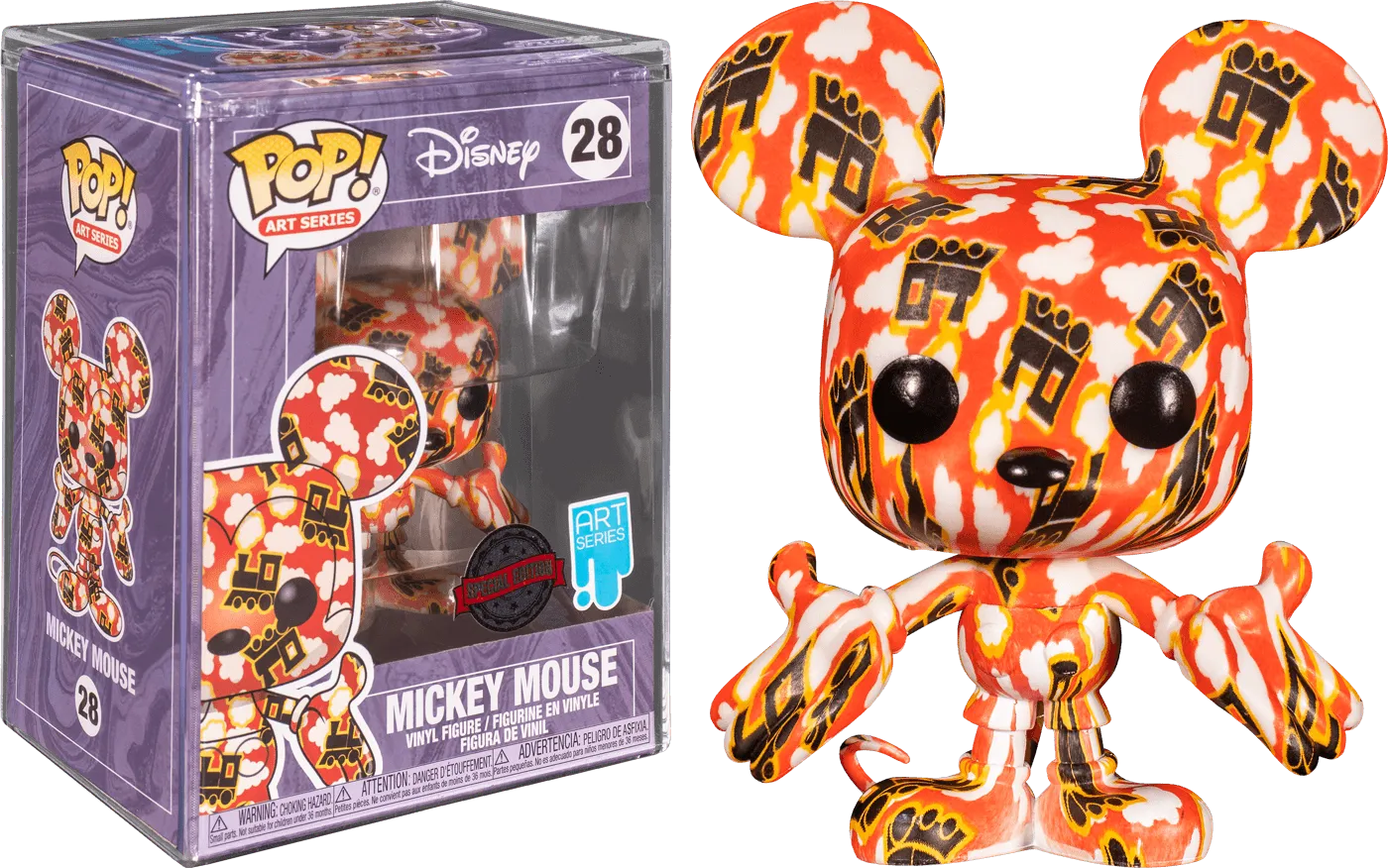 FUN55469 Mickey Mouse - Mickey Mouse (artist series) US Exclusive Pop! Vinyl [RS] with Protector - Funko - Titan Pop Culture
