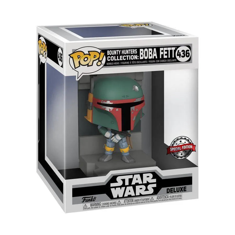 FUN55827 Star Wars - Boba Fett Metallic US Exclusive Pop! Deluxe Diorama [RS] - Funko - Titan Pop Culture