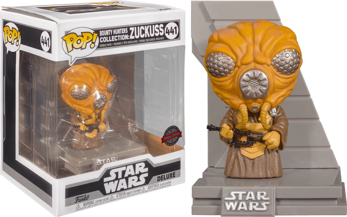 FUN56104 Star Wars - Zuckuss Metallic US Exclusive Pop! Deluxe [RS] - Funko - Titan Pop Culture
