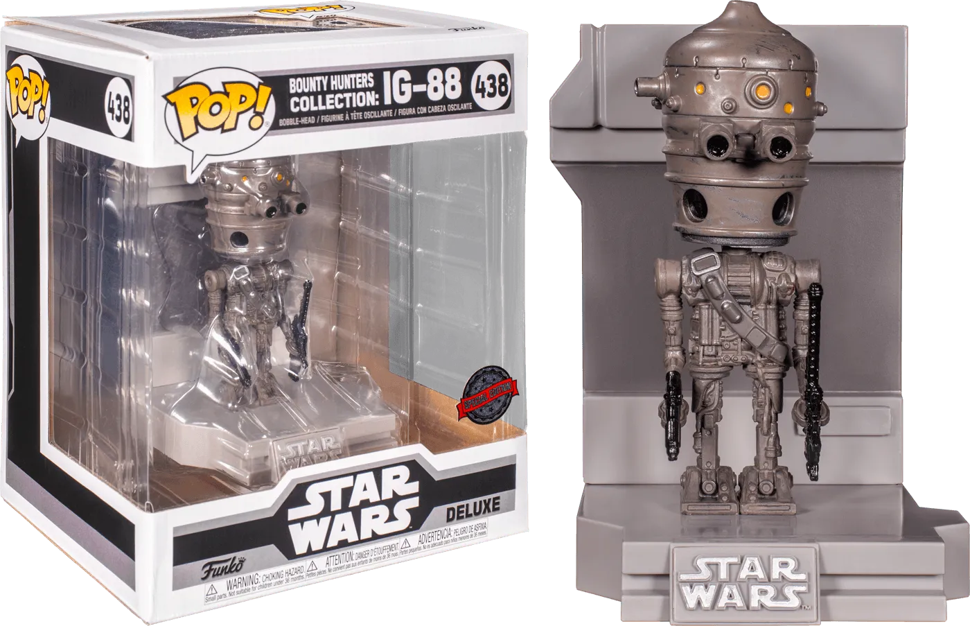 FUN56106 Star Wars - IG-88 Metallic US Exclusive Pop! Deluxe Diorama [RS] - Funko - Titan Pop Culture