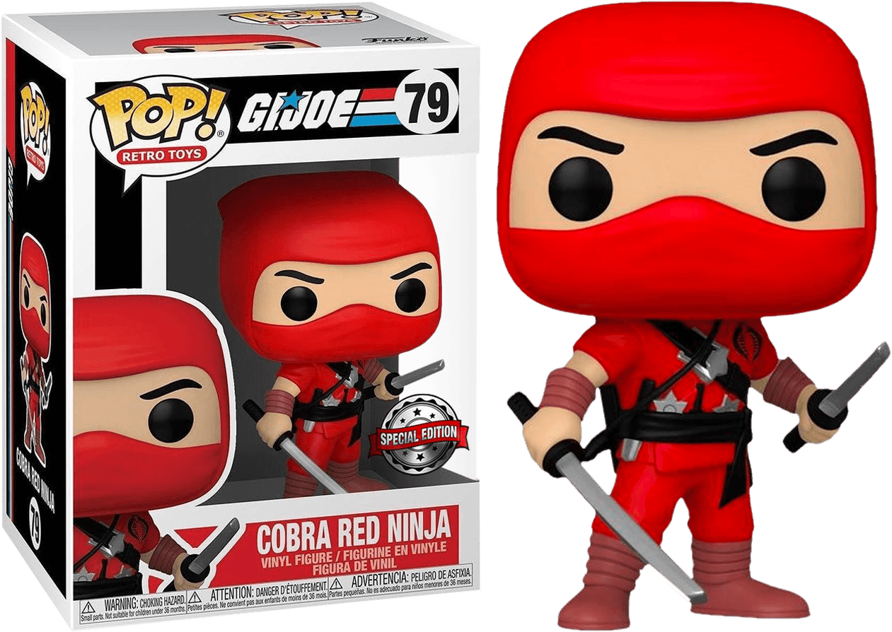FUN56111 G.I. Joe - Cobra Red Ninja Pop! Vinyl - Funko - Titan Pop Culture