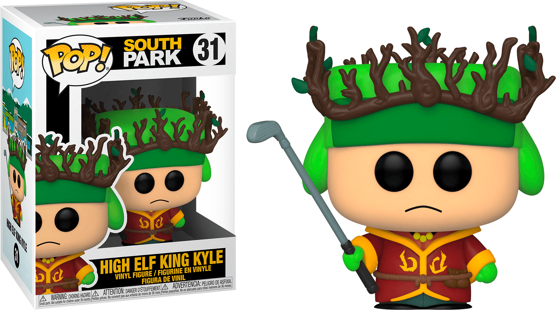 FUN56172 South Park: Stick of Truth - Kyle High Elf King Pop! Vinyl - Funko - Titan Pop Culture