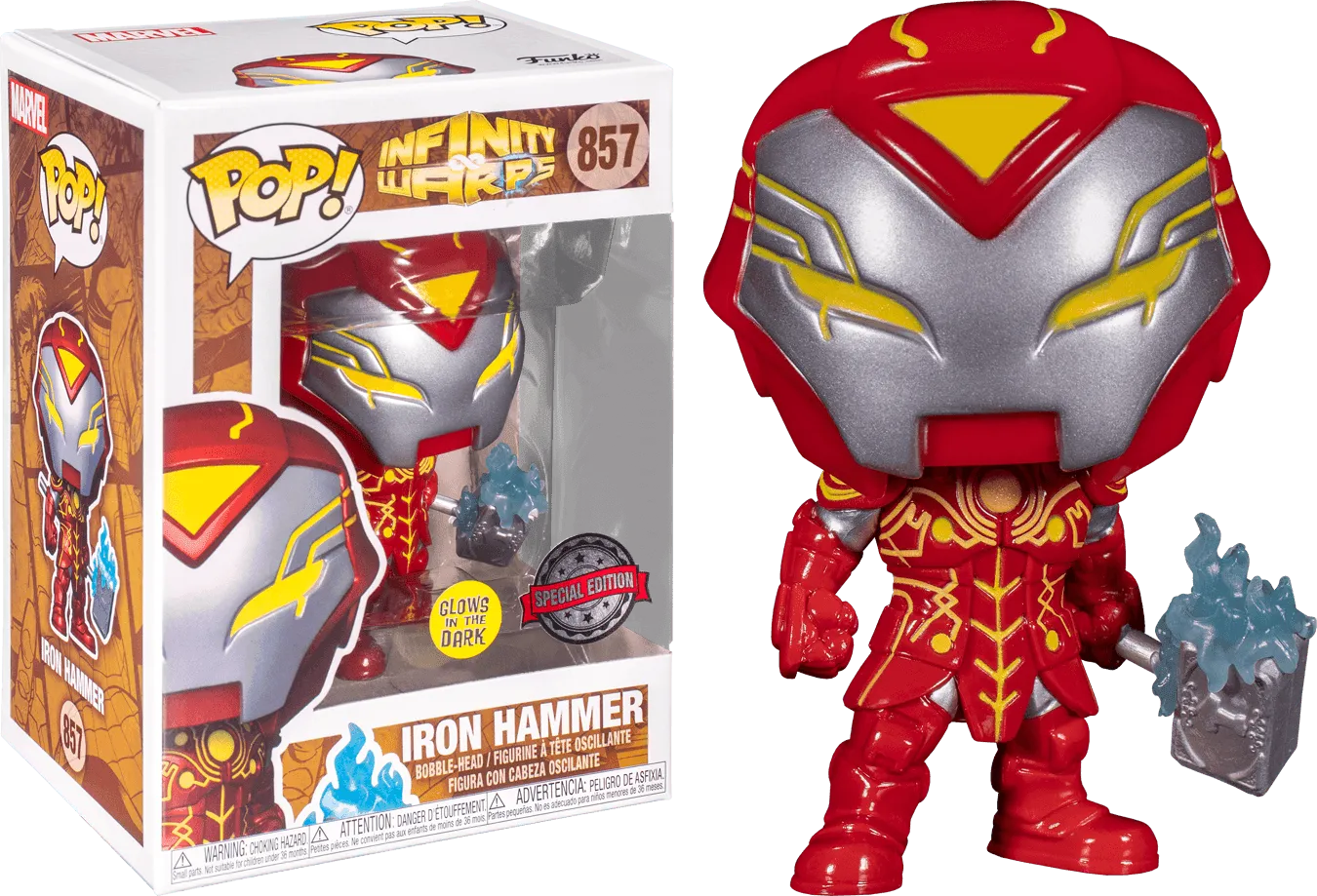 FUN56339 Infinity Warps - Iron Hammer Glow US Exclusive Pop! Vinyl [RS] - Funko - Titan Pop Culture