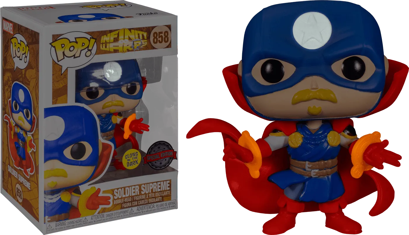 FUN56340 Infinity Warps - Soldier Supreme Glow US Exclusive Pop! Vinyl [RS] - Funko - Titan Pop Culture