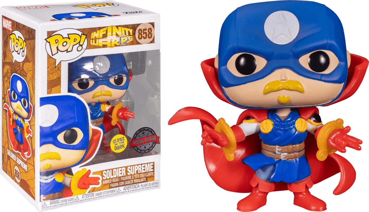 FUN56340 Infinity Warps - Soldier Supreme Glow US Exclusive Pop! Vinyl [RS] - Funko - Titan Pop Culture