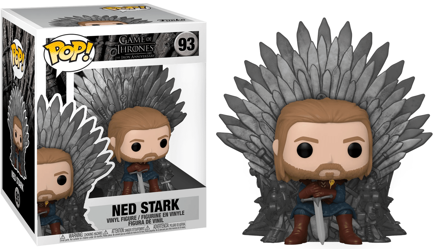 FUN56791 Game of Thrones - Ned Stark on Throne Pop! Deluxe - Funko - Titan Pop Culture