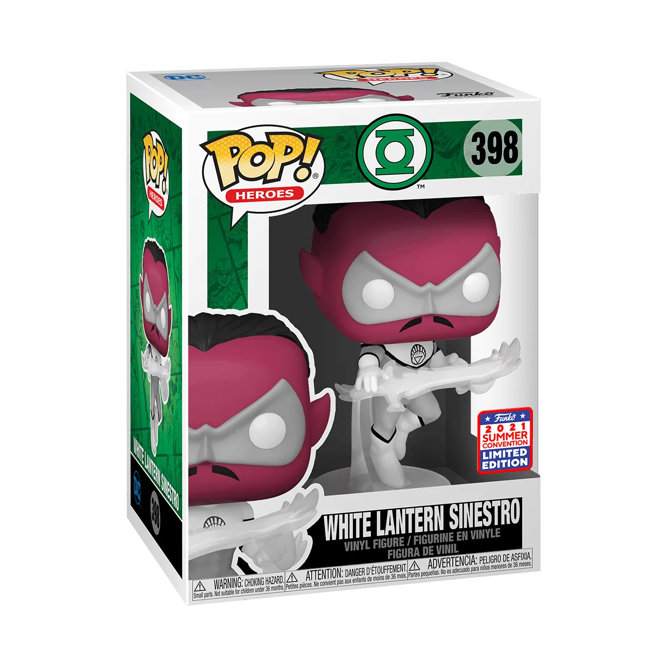 FUN56966 Green Lantern (comics) - White Lantern Sinestro SDCC 2021 US Exclusive Pop! Vinyl [RS] - Funko - Titan Pop Culture