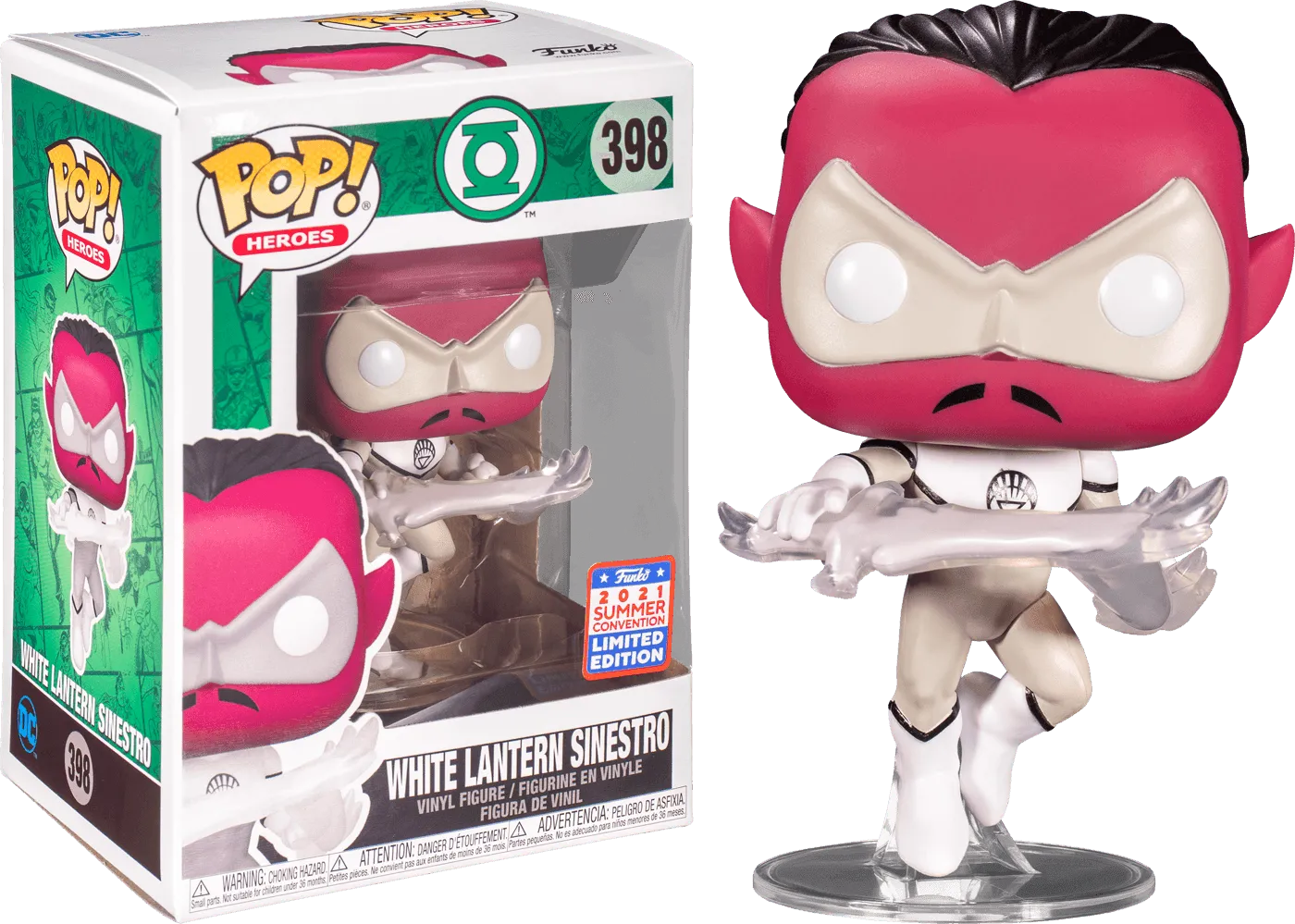 FUN56966 Green Lantern (comics) - White Lantern Sinestro SDCC 2021 US Exclusive Pop! Vinyl [RS] - Funko - Titan Pop Culture