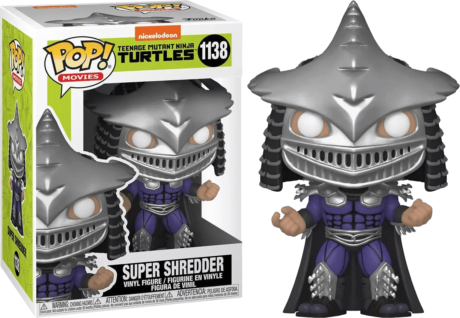 FUN56968 Teenage Mutant Ninja Turtles 2 - Super Shredder Metallic US Exclusive Pop! Vinyl [RS] - Funko - Titan Pop Culture