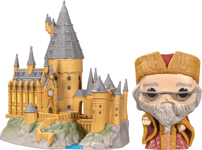 FUN57369 Harry Potter - Hogwarts with Albus Dumbledore 20th Anniversary Pop! Town - Funko - Titan Pop Culture