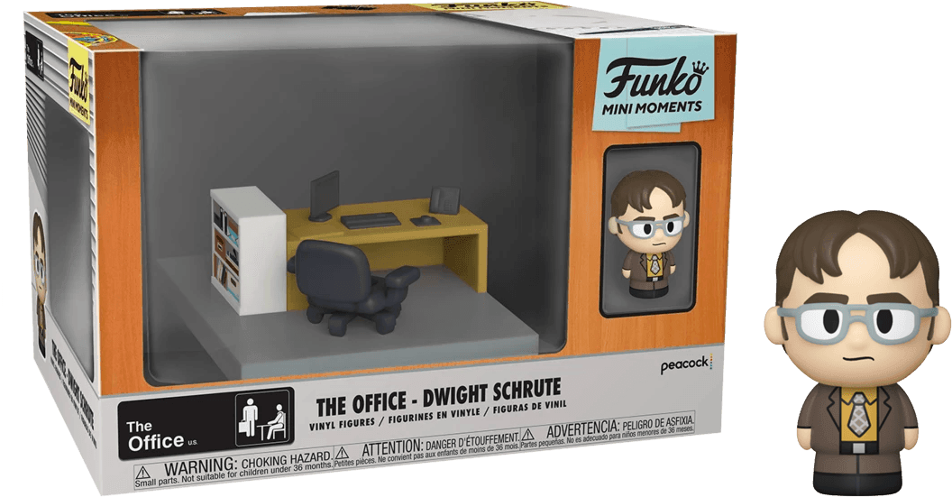 FUN57389 The Office - Dwight (with chase) Mini Moment - Funko - Titan Pop Culture