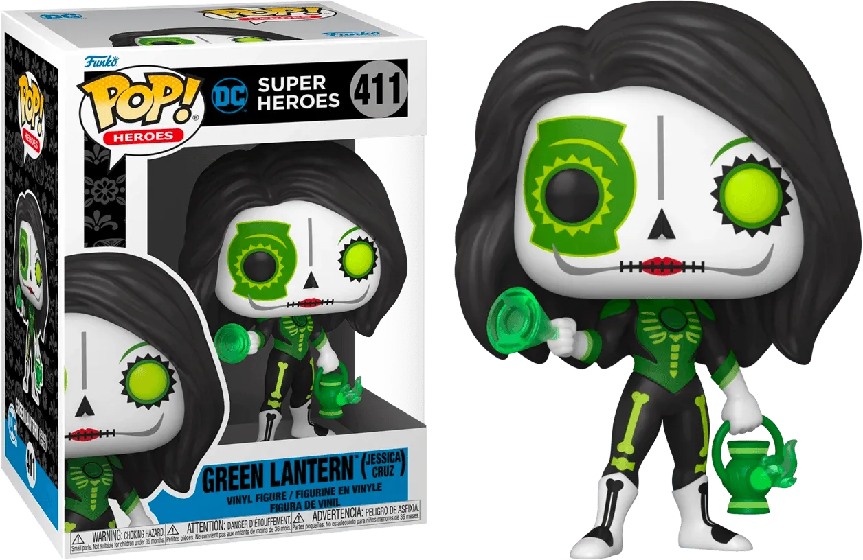 FUN57415 Green Lantern - Jessica Cruz Dia De Los DC Pop! Vinyl - Funko - Titan Pop Culture