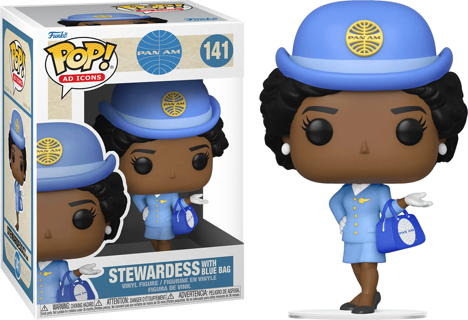 FUN57893 Pan Am - Stewardess with Blue Bag Pop! Vinyl - Funko - Titan Pop Culture