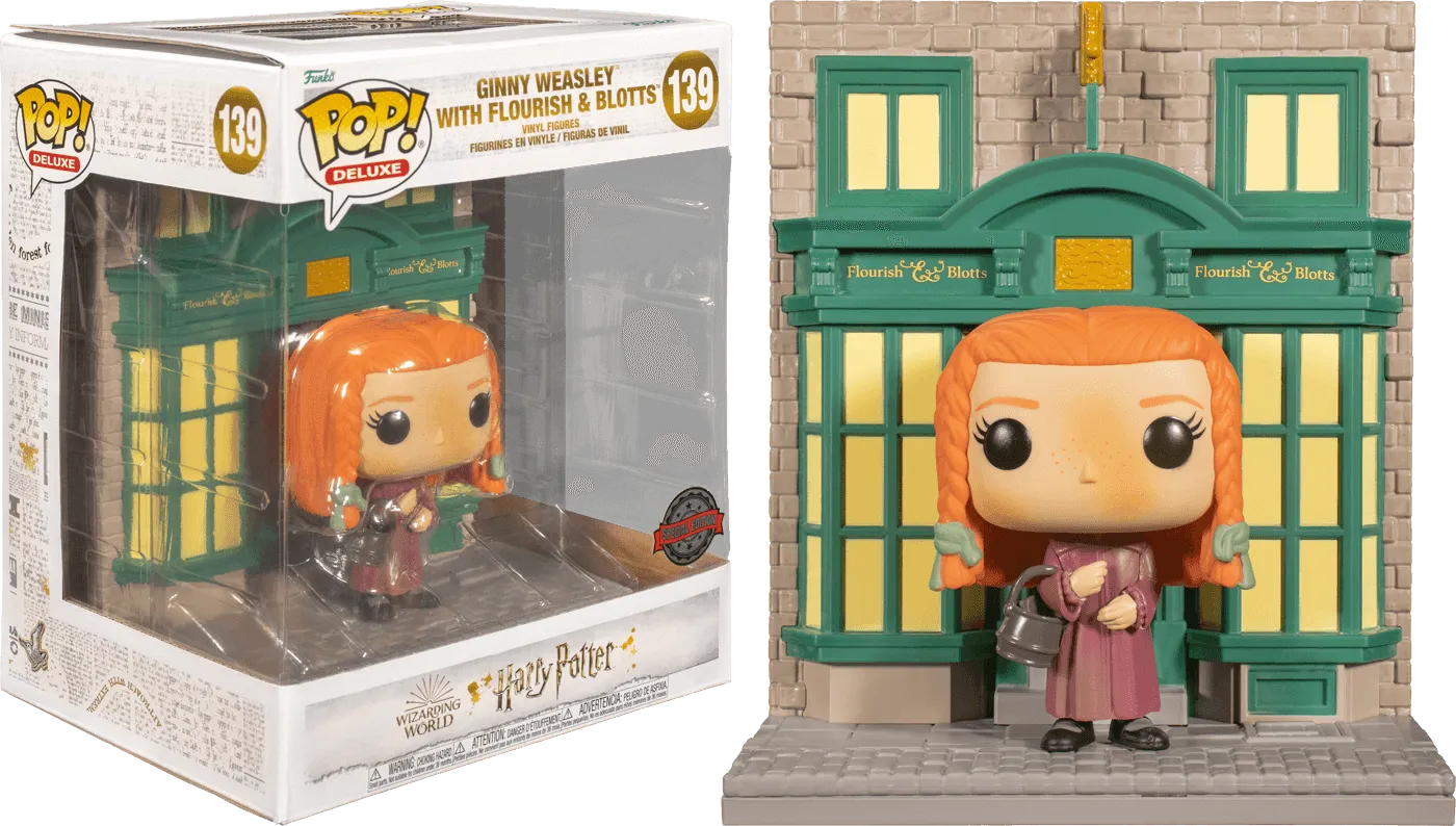 FUN57930 Harry Potter - Ginny at Flourish & Blotts Diagon Alley Pop! Deluxe - Funko - Titan Pop Culture