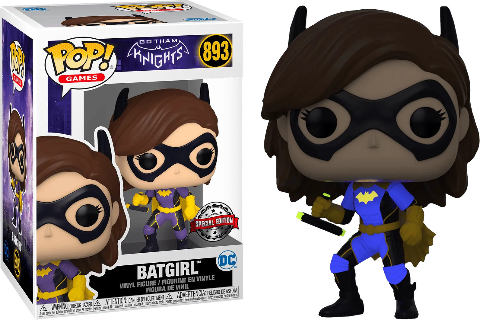 FUN58175 Gotham Knights - Batgirl Purple Glow US Exclusive Pop! Vinyl [RS] - Funko - Titan Pop Culture