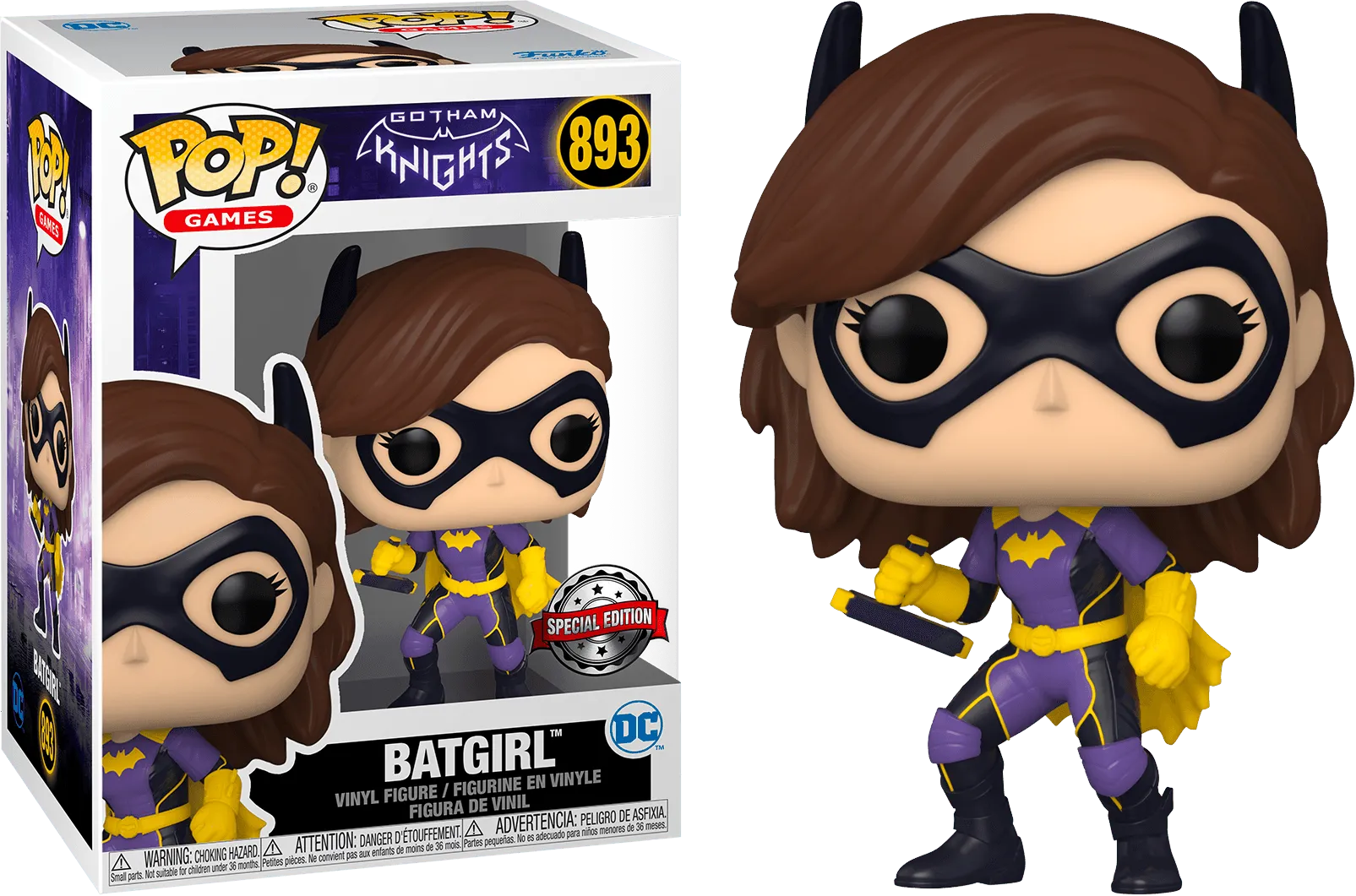 FUN58175 Gotham Knights - Batgirl Purple Glow US Exclusive Pop! Vinyl [RS] - Funko - Titan Pop Culture
