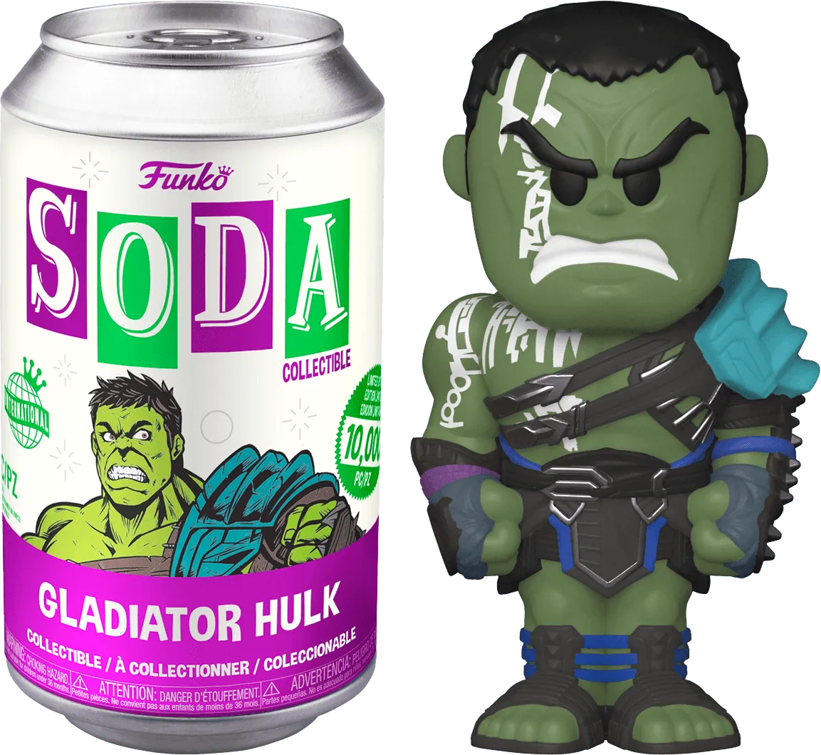 FUN58342 Thor 3: Ragnarok - Hulk Gladiator (with chase) Vinyl Soda - Funko - Titan Pop Culture