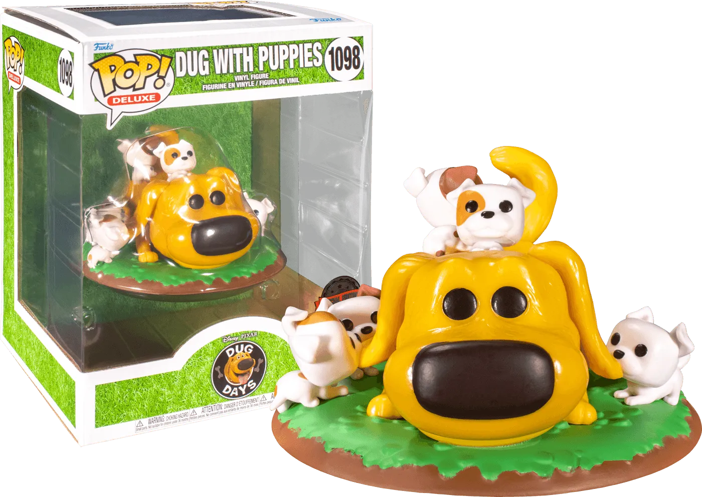 FUN58394 Dug Days - Dug Covered in Puppies US Exclusive Pop! Deluxe [RS] - Funko - Titan Pop Culture