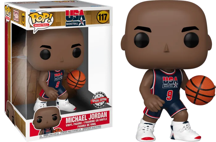 FUN58425 NBA - Michael Jordan '92 Team USA Navy US Exclusive 10" Pop! Vinyl [RS] - Funko - Titan Pop Culture