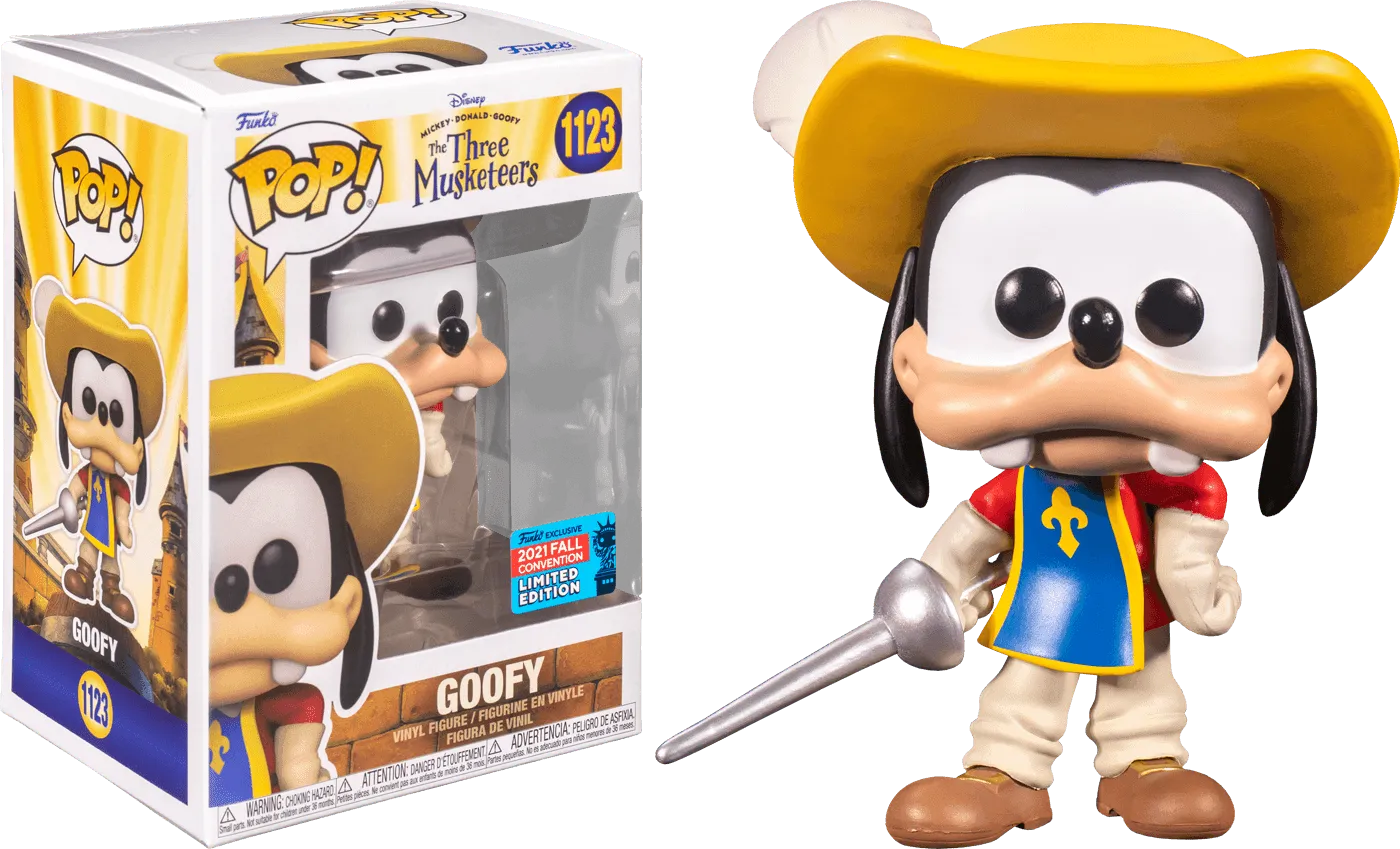 FUN58605 Mickey Mouse - Goofy Musketeer NYCC 2021 US Exclusive Pop! Vinyl [RS] - Funko - Titan Pop Culture
