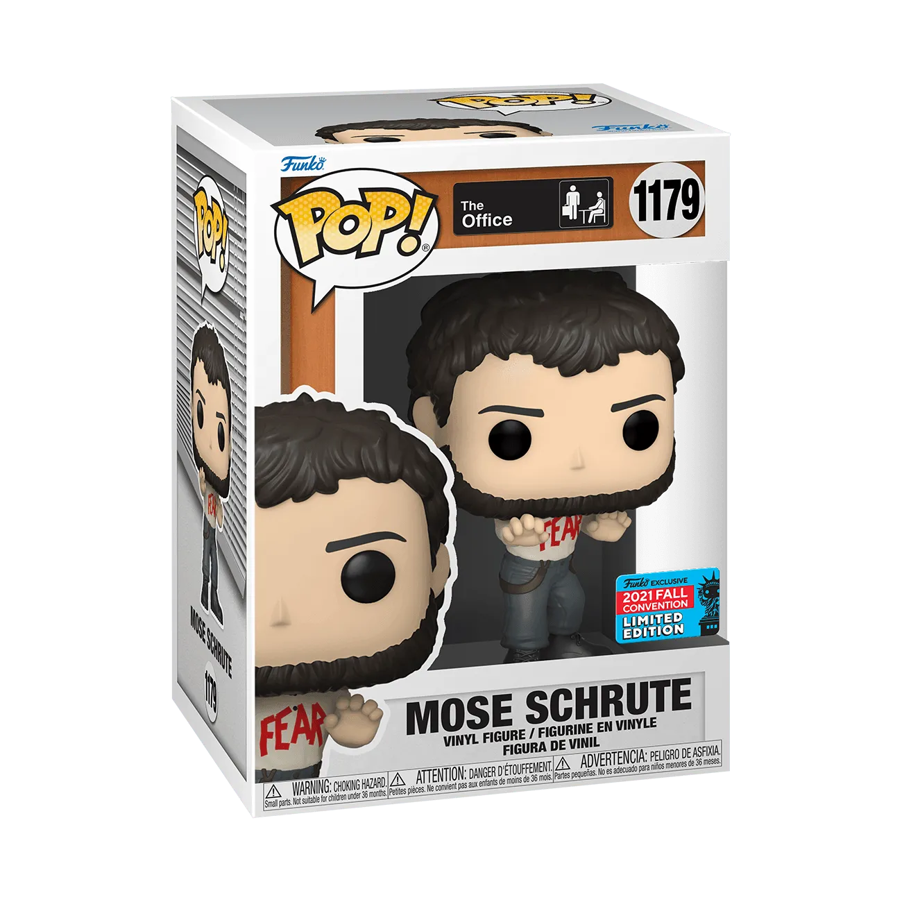 FUN58627 The Office - Mose Schrute FEAR NYCC 2021 US Exclusive Pop! Vinyl [RS] - Funko - Titan Pop Culture