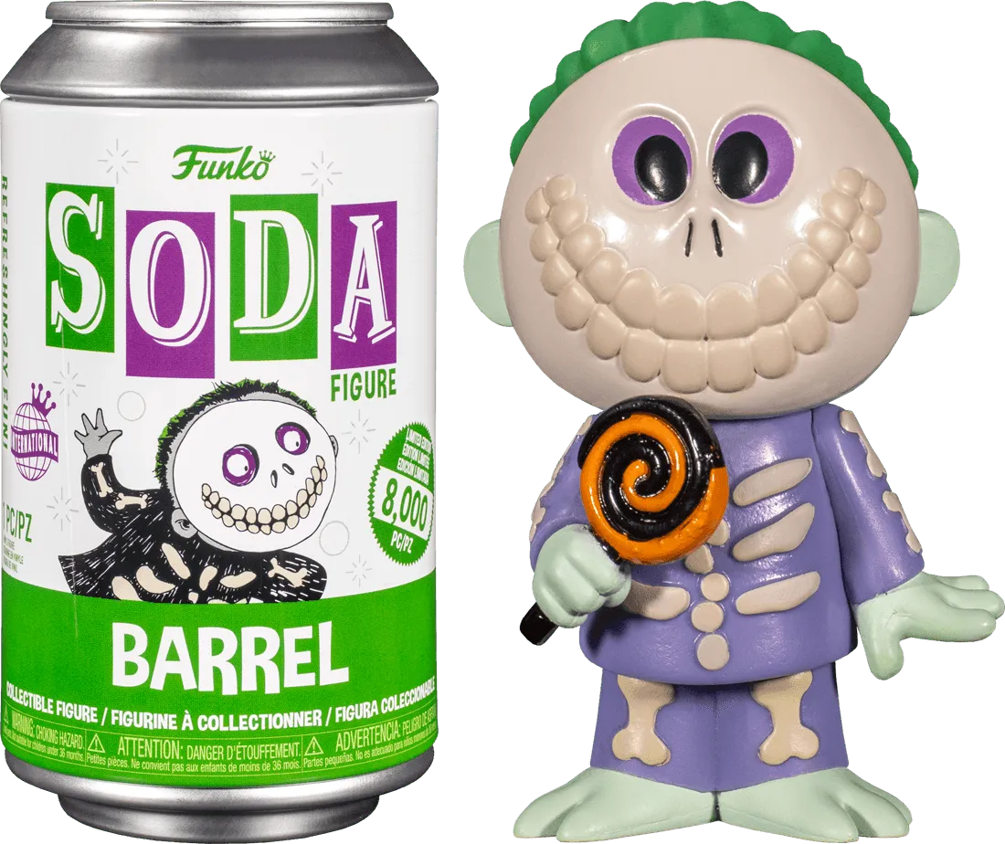 FUN58692 The Nightmare Before Christmas - Barrel (with chase) Vinyl Soda - Funko - Titan Pop Culture