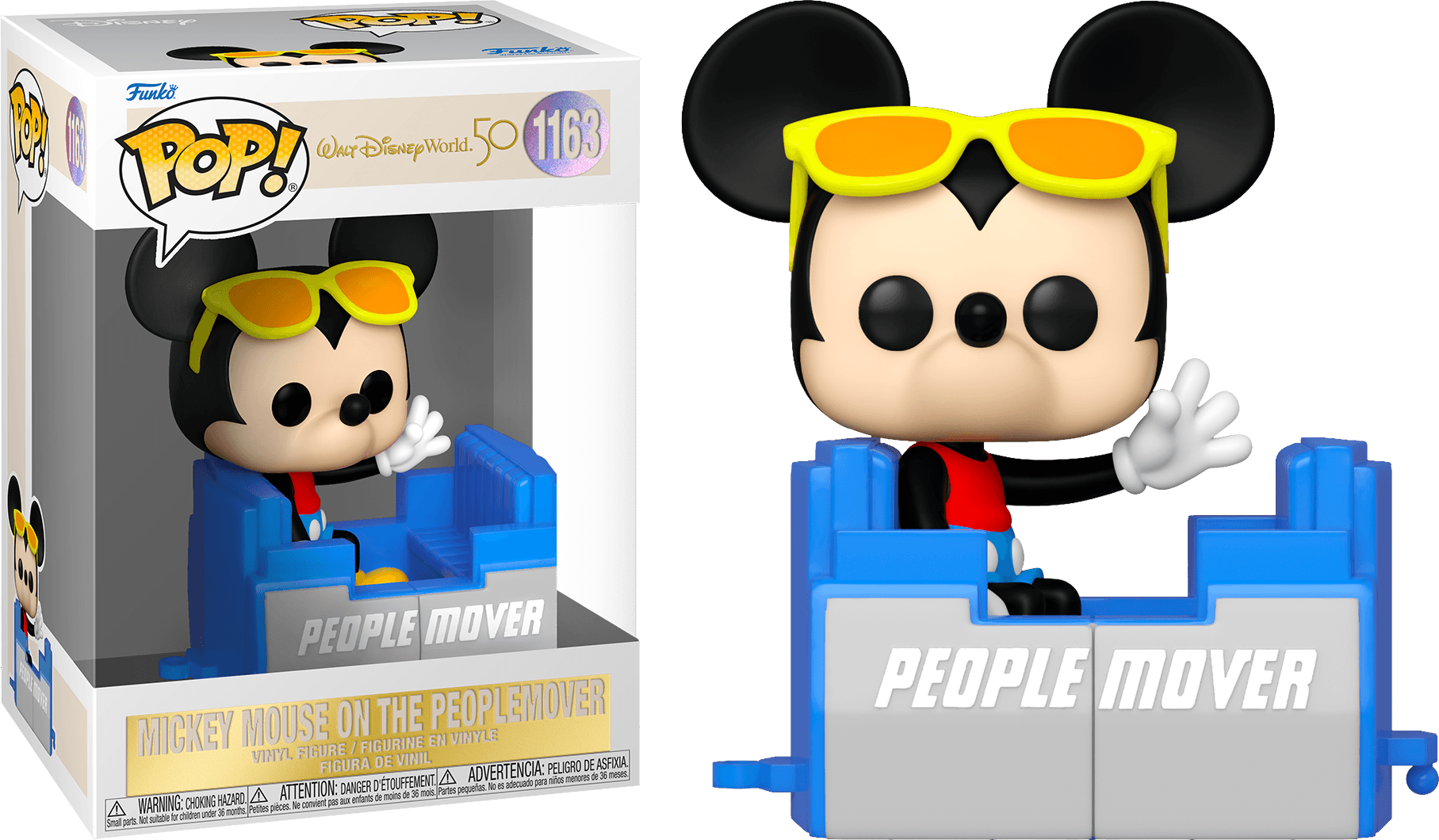 FUN59507 Disney World - Mickey Mouse on People Mover 50th Anniversary Pop! Vinyl - Funko - Titan Pop Culture