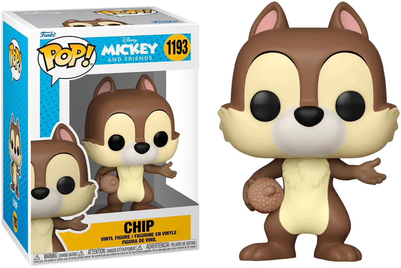 FUN59618 Mickey & Friends - Chip Pop! Vinyl - Funko - Titan Pop Culture