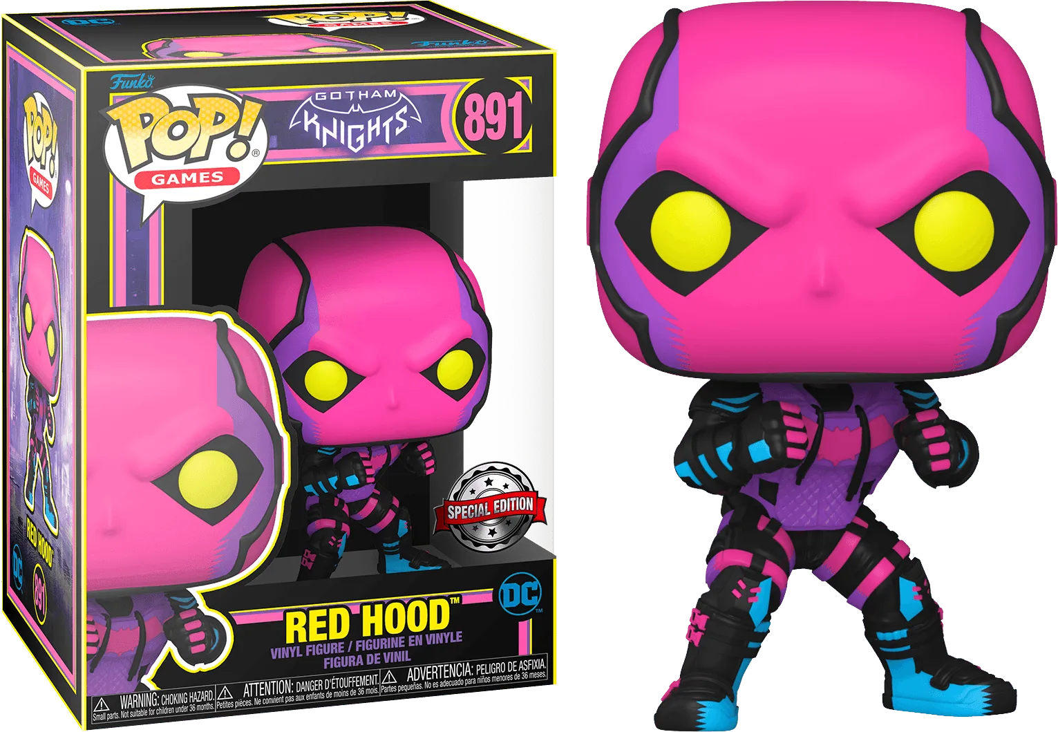 FUN60331 Gotham Knights - Red Hood Black Light US Exclusive Pop! Vinyl [RS] - Funko - Titan Pop Culture