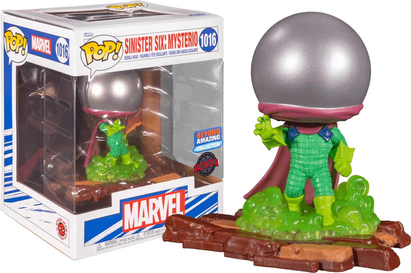 FUN60905 Marvel Comics - Spider-Man: Beyond Amazing - Mysterio Sinister Six Deluxe Pop! Vinyl [RS] - Funko - Titan Pop Culture