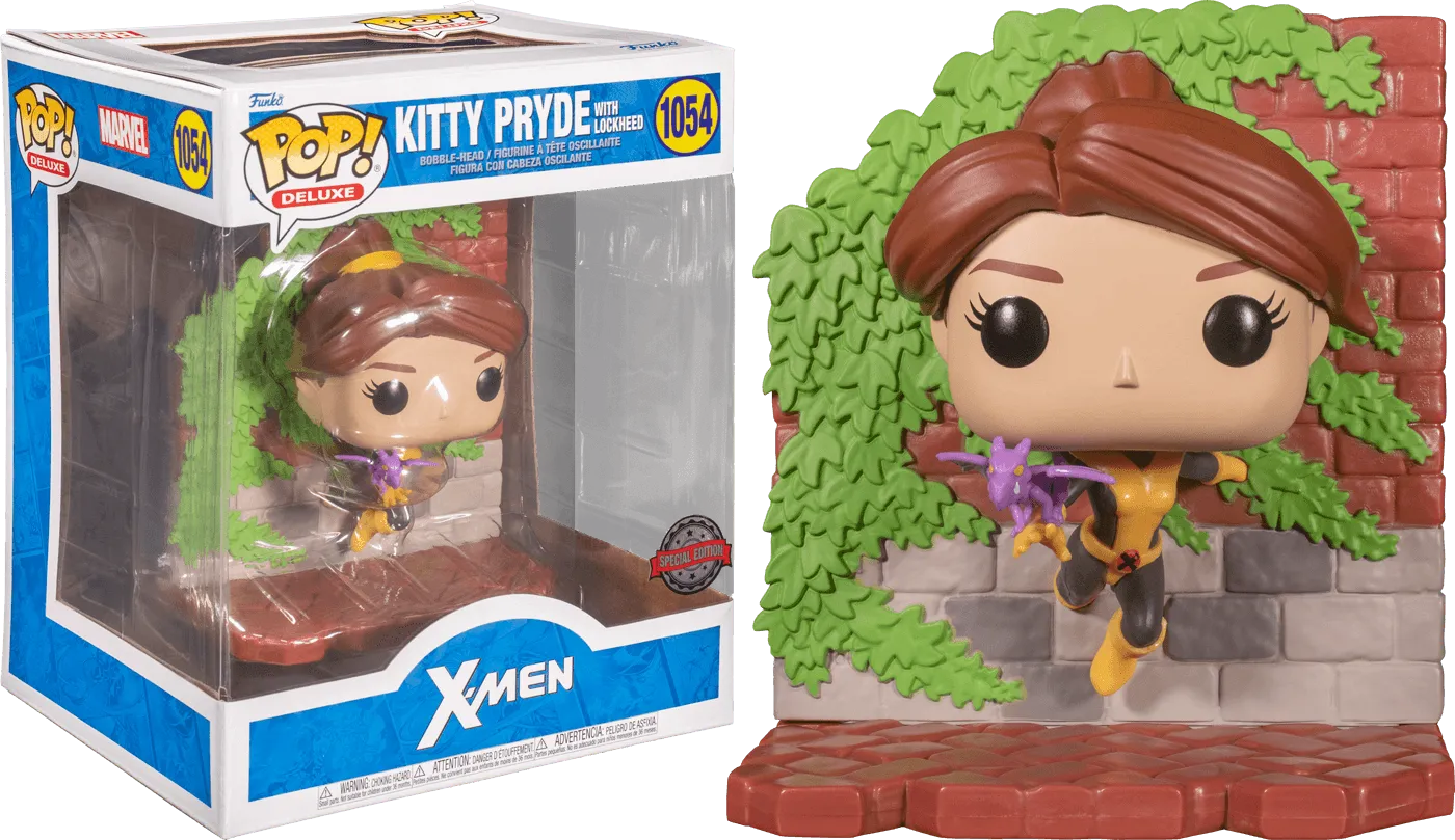 FUN61006 X-Men (comics) - Kitty Pryde with Lockheed US Exclusive Pop! Deluxe [RS] - Funko - Titan Pop Culture