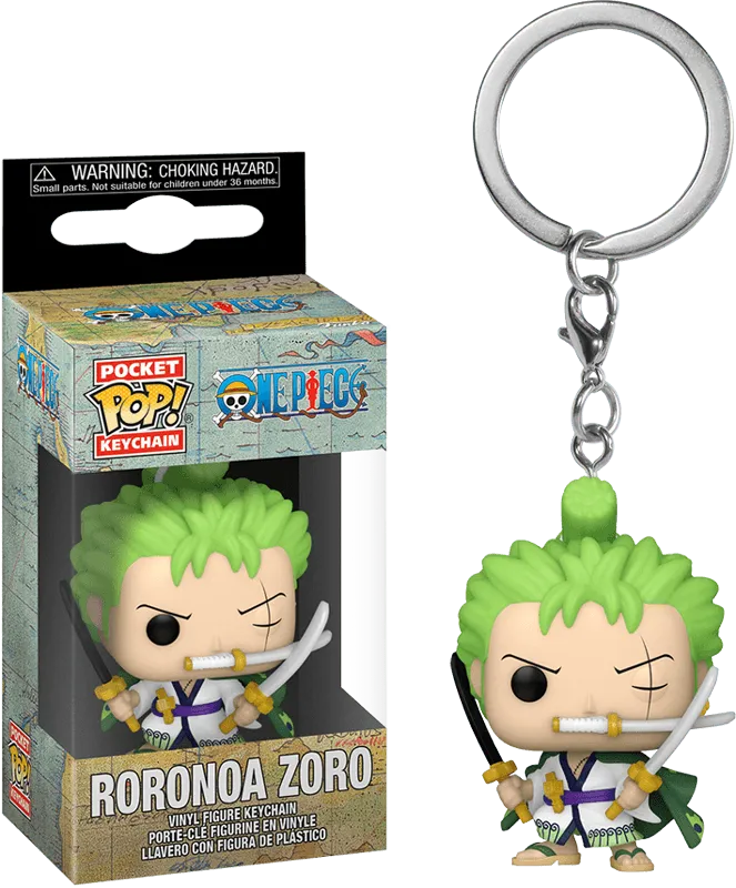FUN61371 One Piece - Roronoa Zoro Pop! Keychain - Funko - Titan Pop Culture