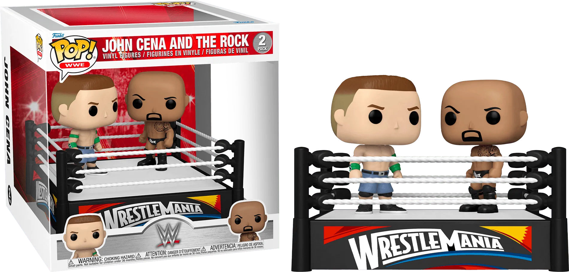 FUN61463 WWE - John Cena vs The Rock (2012) Pop! Moment - Funko - Titan Pop Culture