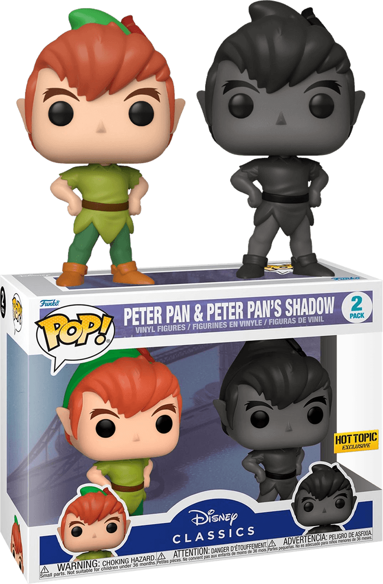 FUN62340 Peter Pan (1953) - Peter Pan & Shadow US Exclusive Pop! 2-Pack [RS] - Funko - Titan Pop Culture