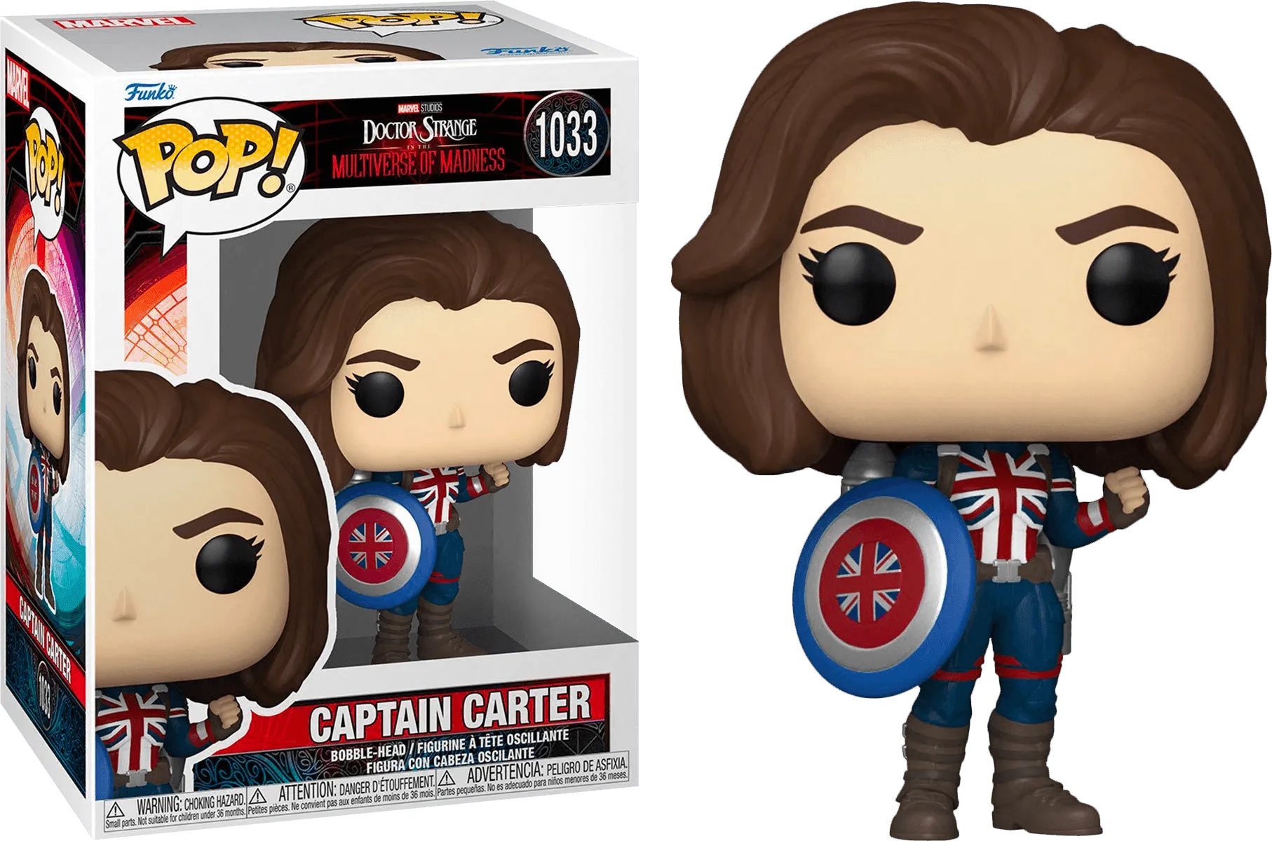 FUN62408 Doctor Strange 2: Multiverse of Madness - Captain Carter Pop! Vinyl - Funko - Titan Pop Culture