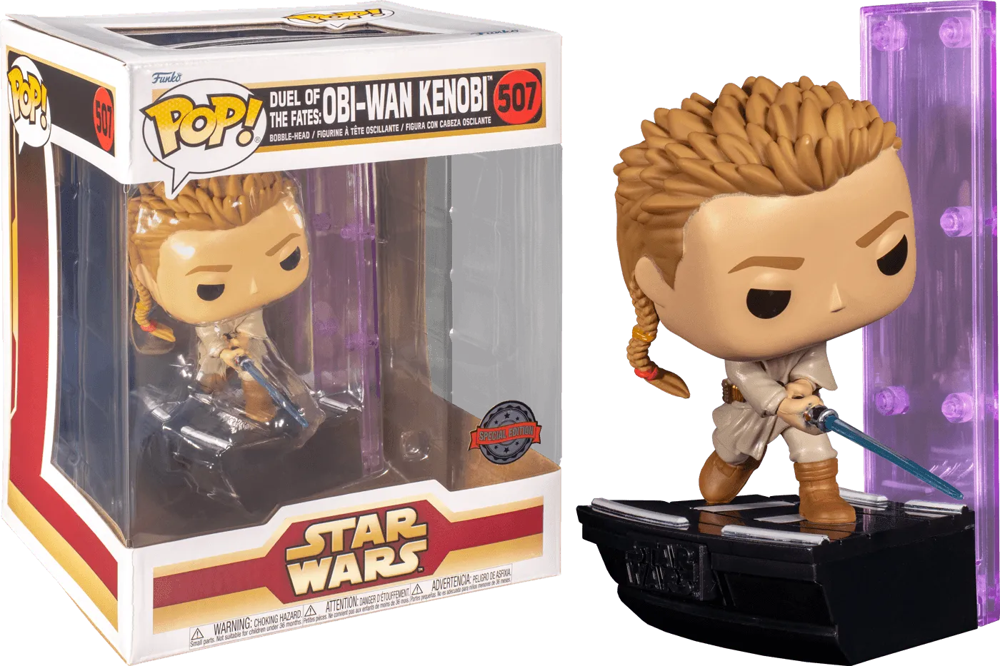 FUN62663 Star Wars - Duel of the Fates: Obi-Wan Kenobi US Exclusive Pop! Deluxe [RS] - Funko - Titan Pop Culture