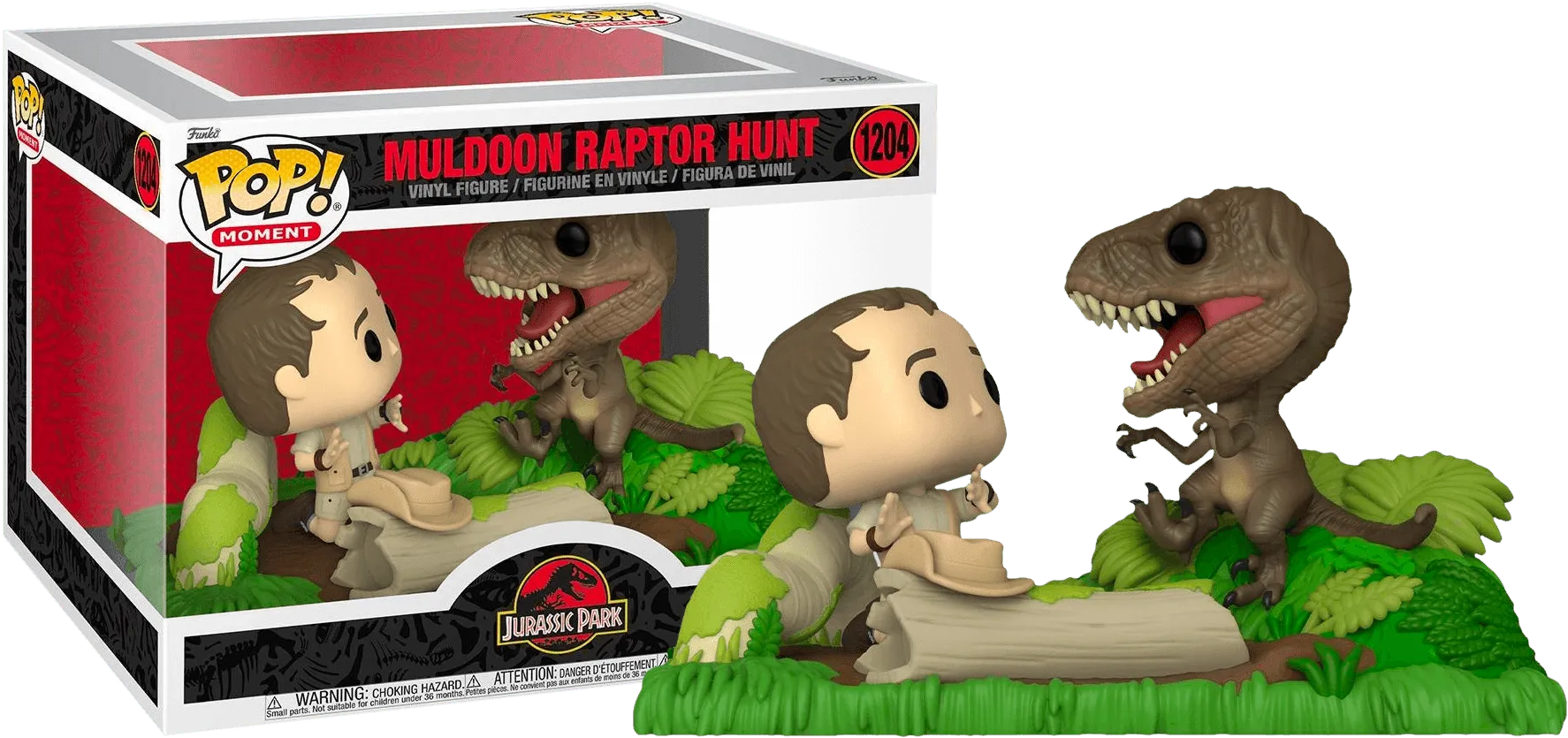 FUN62811 Jurassic Park - Muldoon Raptor Hunt US Exclusive Pop! Moment [RS] - Funko - Titan Pop Culture