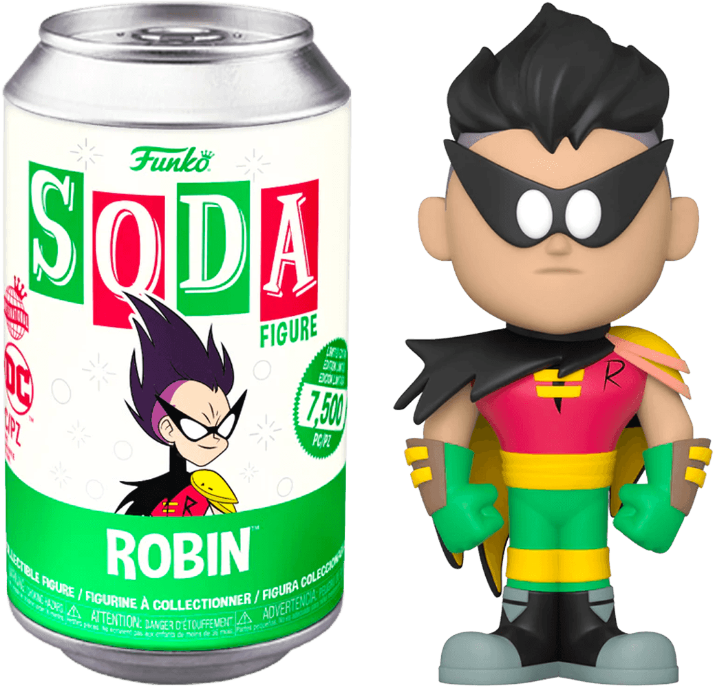 FUN63851 Teen Titans Go! - Robin (with chase) Vinyl Soda - Funko - Titan Pop Culture