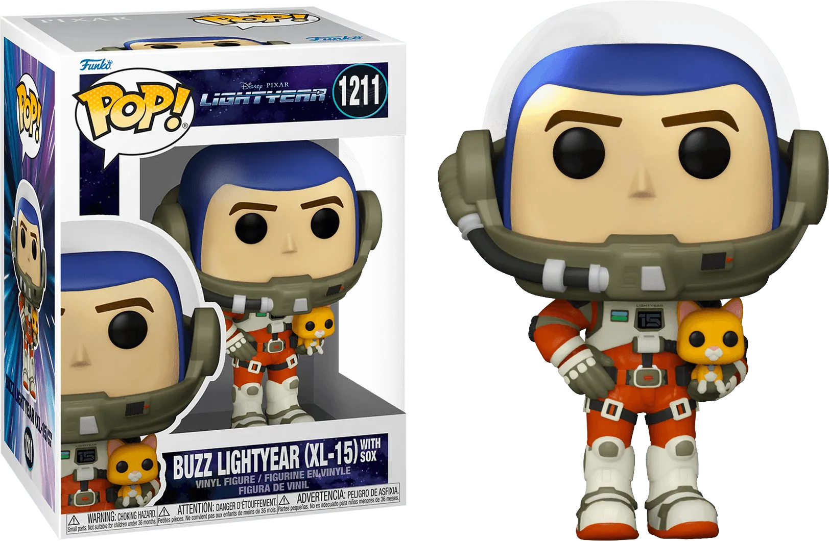 FUN63949 Lightyear (2022) - Buzz Lightyear XL-15 with Sox Pop! Vinyl - Funko - Titan Pop Culture